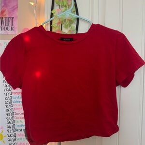 Ambiance red crop top